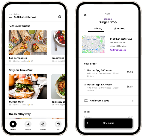 TruckBux mobile ordering and food marketplace app